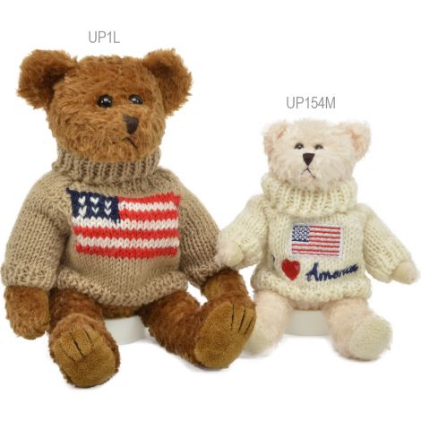 USA flag sweater bears