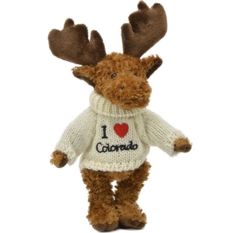 8" I Love Colorado Sweater Moose